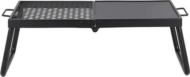 Houtskool Grill - Inklapbare Tafel Grill - 570 x 285 x 230mm - 6kg inhoud - Draagbare Reis Grill - Buiten Camping Grill - 300 °C - Grillrooster + Grillplaat - voor tuinfeestjes, picknicks, patio