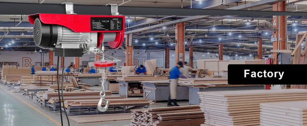 Elektrische Takel Pro6 - Robuuste Hijskraan - Industriële Lier - 1.1Nm - Staalkabel - Tot 250kg - Afstandsbediening - Veilig en Multifunctioneel - Incl. ophanging
