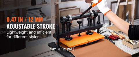 Snijmachine P7 - Premium Embossing - Tot 1500kg - Pons Machine - Leerbewerking - Duurzaam en Robuust - Ergonomisch Ontwerp - Plaat 26x12cm - Papier - Rubber - Textiel