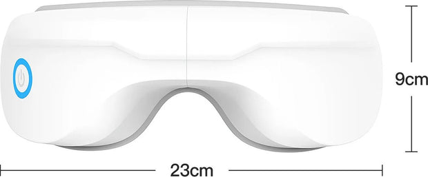 Oogmassage Apparaat - Massager - Ontspanning - Met Trillingen - Verlicht Vermoeidheid - Bluetooth - USB - 23x9x9 cm - Wit