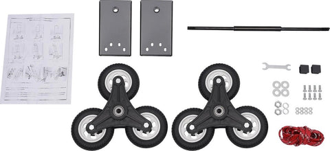 Trap Klimkar - Steekwagen - Transportkar - Draagbare Trap Klimmer - Voor Zware Voorwerpen - tot 150kg - Zwart