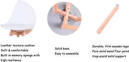 Eetkamerstoelen - Eetkamerstoel - Scandinavische Stijl - Kuipstoel - Ergonomisch - Set van 4 - Beige