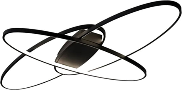 Design plafondlamp - Plafondlamp - Modern - LED - 3 kleuren dimbaar - Aluminium - Zwart