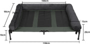 XXL Dog Bed - Dog Sofa - Dog Bench - Elevated - Pet Basket - Pet Cushion - Pet Mat - Pet Bed - For Indoor and Outdoor Use - Lounger - Removable Plush Bolster - Cooling for the Summer