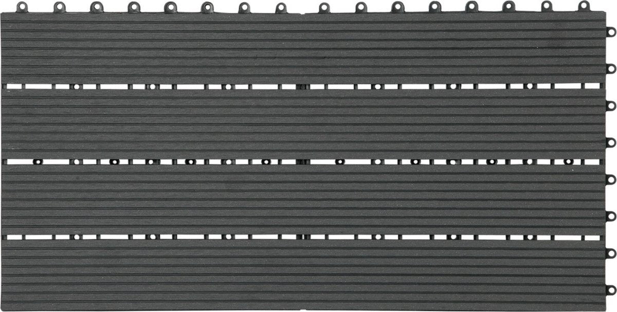 Patio Tuintegels - Kliksysteem - Antraciet - 30x60 cm