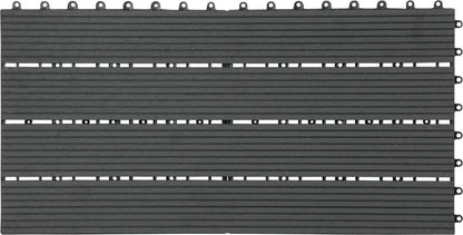 Patio Tuintegels - Kliksysteem - Antraciet - 30x60 cm