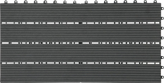 Patio Tuintegels - Kliksysteem - Antraciet - 30x60 cm