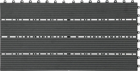 Patio Tuintegels - Kliksysteem - Antraciet - 30x60 cm