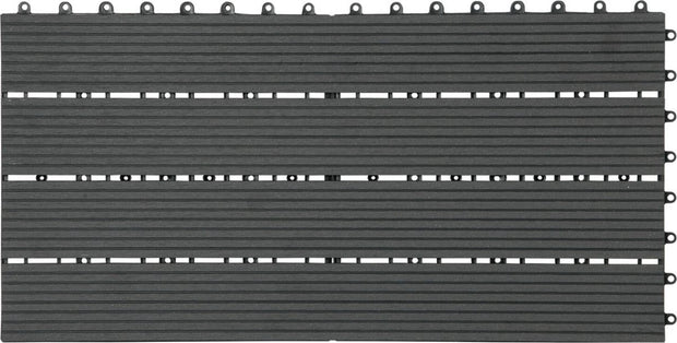 Patio Tuintegels - Kliksysteem - Antraciet - 30x60 cm