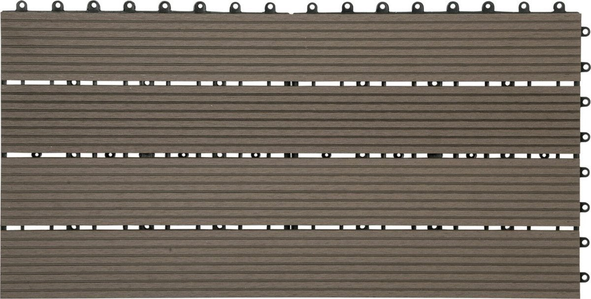 Patio Tuintegels - Kliksysteem - Koffie - 30x60 cm