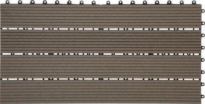 Patio Tuintegels - Kliksysteem - Koffie - 30x60 cm