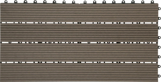 Patio Tuintegels - Kliksysteem - Koffie - 30x60 cm