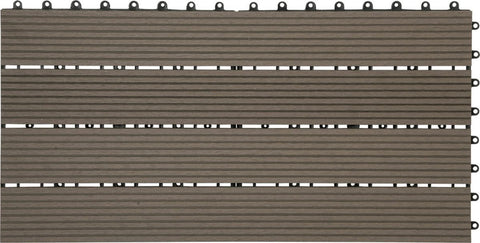 Patio Tuintegels - Kliksysteem - Koffie - 30x60 cm