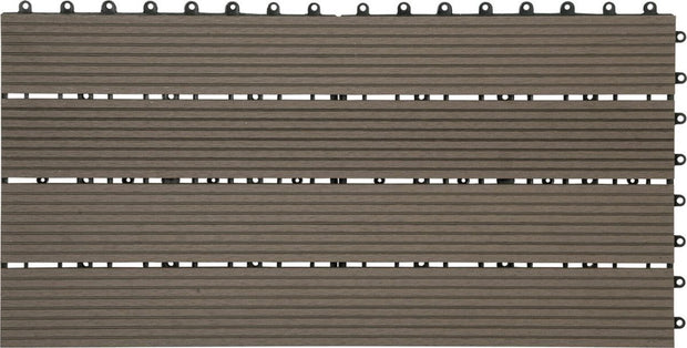 Patio Tuintegels - Kliksysteem - Koffie - 30x60 cm