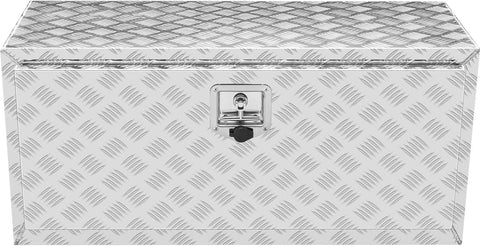 Chassis Vrachtwagen Box - 76,2 x 35,5 x 40,5 cm - Pick-Up Opbergbox met Slot en Sleutel - Aluminium - Geschikt voor Vrachtwagens - Bestelwagens - Aanhangers - Enz.