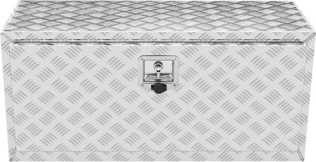 Chassis Vrachtwagen Box - 76,2 x 35,5 x 40,5 cm - Pick-Up Opbergbox met Slot en Sleutel - Aluminium - Geschikt voor Vrachtwagens - Bestelwagens - Aanhangers - Enz.