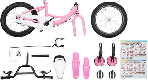 Kinderfiets - 16 Inch - Spelen - 5 tot 8 Jaar - Buiten - Roze