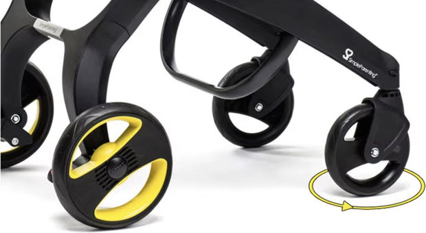 Kinderwagen - Kinderwagen - Bedje - Buggy - Autostoel - Opvouwbaar naar autostoel - RVS frame - Roze - Zwart