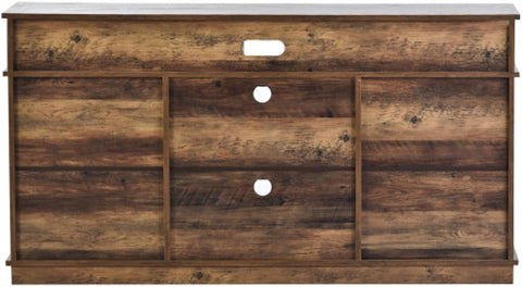 Grote Tv-Kast - Dressoir Entertainmentcentrum - met 2 Klassieke Schuifdeuren - Verstelbare Planken - voor Woonkamer - Eetkamer - Boerderijontwerp - 148x40x78cm