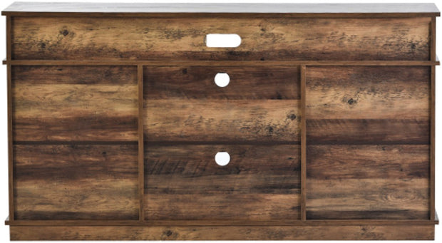 Grote Tv-Kast - Dressoir Entertainmentcentrum - met 2 Klassieke Schuifdeuren - Verstelbare Planken - voor Woonkamer - Eetkamer - Boerderijontwerp - 148x40x78cm