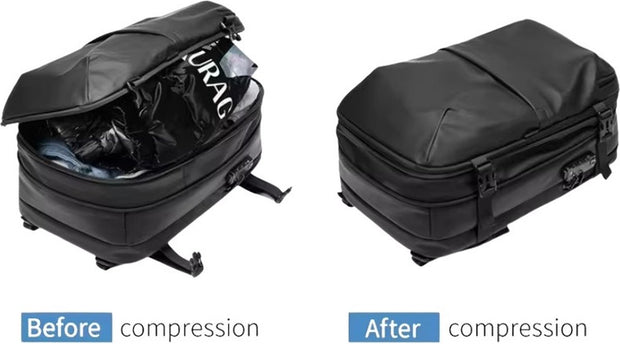 Vacuümrugzak - 60L - Waterdichte rugzak - 17” laptopvak - Inclusief pomp - 49 cm x 32 cm x 15 cm /20 cm - Blauw