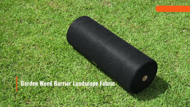 Tuinvlies - Onkruidvlies - Niet-geweven Stof - 3,0 x 30,5 m - 271 g/m2 Pp - Opritdrainagedoek - Voor Opritstabilisatie - Tuinbouw - Landbouw En Drainage - Zwart