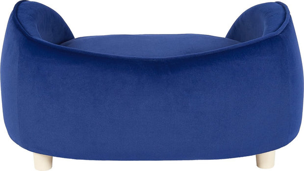 Hondensofa - Hondenmand - Hondenbank - Hondenzetel - Hondenbed - Op Poten - Blauw - Zacht Fluwelen - Gewicht 37 kg - 71 x 50,5 x 30 cm