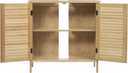 Wastafel Meubel - Badkamer Kastje Onder Wastafel - Wastafelonderkasten - Wastafel Onderkast Met Uitsparing - 60X30X60Cm - Bamboe