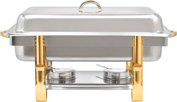 9L Buffet Warmer - Warmhoudplaat - Chafing Dish - Voedselwarmer - Warmhoudpan - Roestvrij staal