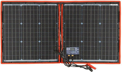 Complete 100W Foldable Solar Panel Set - Monocrystalline Solar Panel - 12V - Daylight Panel - Camper Solar Panel - With Inverter