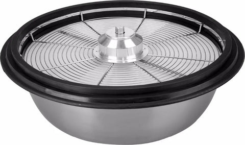 Oogsttrimmer - Roestvrijstalen 41 cm Kom - Stalen Messen - Knipmachine - 24 Rubberen Strips - Voor Verwijderen van Bladeren - Droge en Natte Bladeren