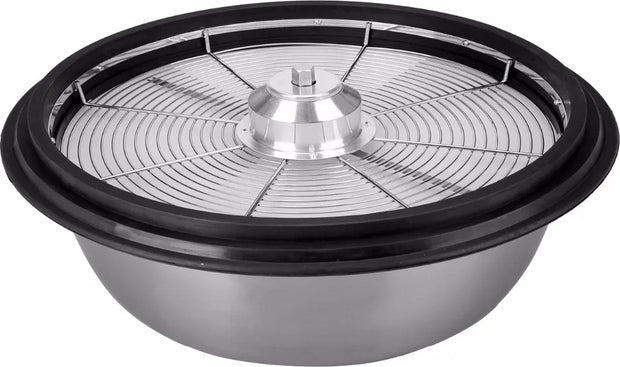 Oogsttrimmer - Roestvrijstalen 41 cm Kom - Stalen Messen - Knipmachine - 24 Rubberen Strips - Voor Verwijderen van Bladeren - Droge en Natte Bladeren