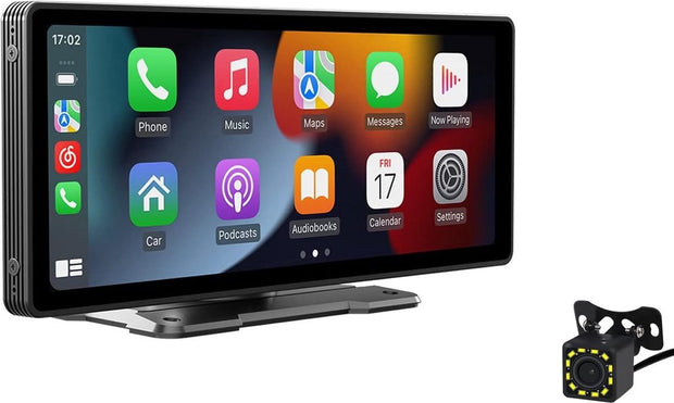 Touchscreen Draadloze Draagbare Auto Stereo Systeem - Bluetooth Connectiviteit - Android Auto Integratie - Handsfree Bellen - Muziekstreaming - USB/AUX Uitgang - Zwart