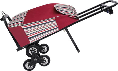 Trap Klimkar - Steekwagen - Transportkar - Draagbare Trap Klimmer - Voor Zware Voorwerpen - tot 150kg - Zwart