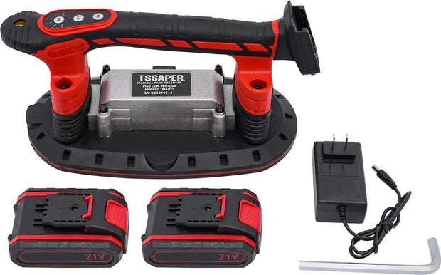 Elektrische Tegel Installatie Tool - Tegelzuignap - Tegellegger Zuignap - Slip-Proof - Enkele Zuignap - Elektrisch - 80KG - 30/240cm - 2x Accu