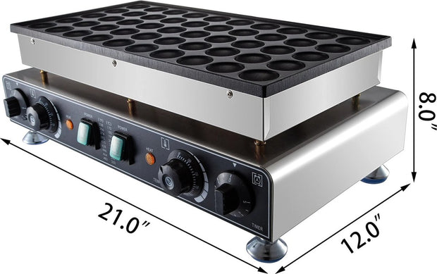 Electric Poffertjes Pan - Poffertjes Maker - Poffertjes Plate - Poffertjes - 50 Pieces