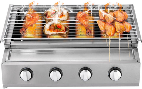 Gas bbq - buitenkeuken - RVS - Barbecue - barbeque - barbecues - gas - familie - eten gezelligheid