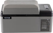 Compressor Autokoelkast - Digitale Display - 20L - AC/DC - 24V/240V - Minikoelkast, App of Handbediening - voor Thuis, Auto's, Boten, Vrachtwagens - Donkergrijs