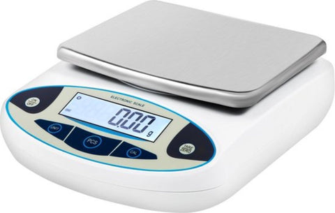 Precisie Weegschaal - Lab Analytische Balans - Keukenweegschaal - Digitaal - 5000G x 0.01G - LCD Scherm - 23x18x6cm