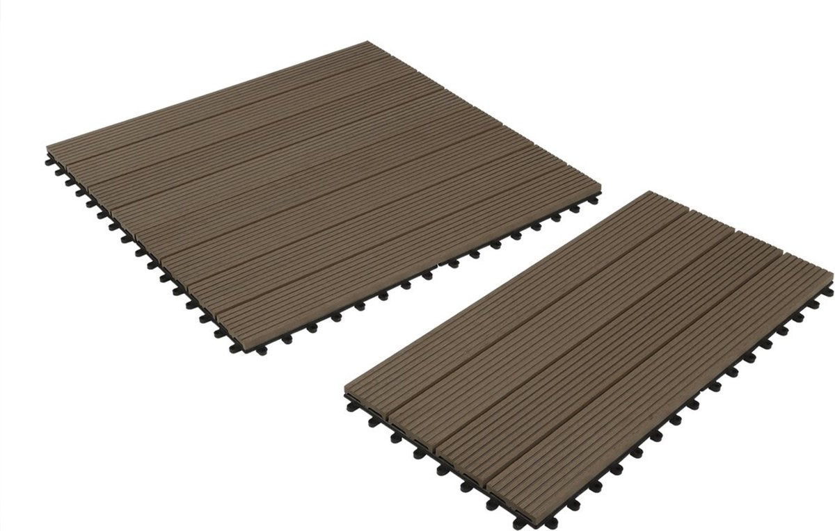 Patio Tuintegels - Kliksysteem - Lichtbruin - 30x60x2cm