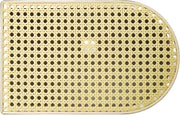 Wit Rattan - TV Cabinet - 180x40x50cm - 4 Rattan-Deuren - Verstelbare Planken - en Kabelbeheer voor Televisies tot 80 inch - Tv-Kast - Lowboards