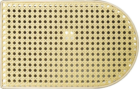 Wit Rattan - TV Cabinet - 180x40x50cm - 4 Rattan-Deuren - Verstelbare Planken - en Kabelbeheer voor Televisies tot 80 inch - Tv-Kast - Lowboards