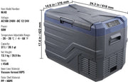 Autokoelkast - Elektrische Koelkast - Auto koelkast - Autokoelkast 12V 230V - Autokoelkast Koelkast - 37 Liter - Geluidsarm