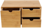 Bureau-organizer - Lades - Bureau-accessoires - Bureaukast - 33 cm x 19 cm x 16 cm - Bamboe - Houtkleur