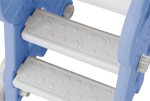 Glijbaan voor kinderen - 4 in 1 kinderglijbaan, schommel met basketbalstandaard, klimladder, schommel, tuinglijbaan voor binnen en buiten