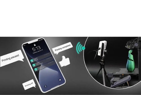 3D Printer Camera - met Remote Control - 1080P Resolutie - Handmatige Focus - WiFi-Bediening - Auto Time-Lapse Video - Elektronische Zoom - Nachtzicht