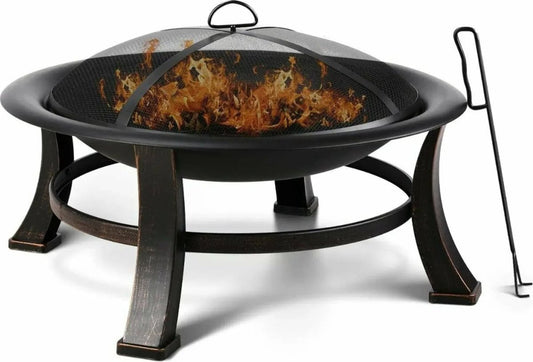 Vuurkorf - Grill - BBQ - Vonkscherm - Vuurpoker - Buiten