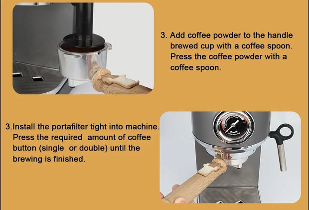Espressoapparaat - Professionele Kwaliteit - 20 Bar - Semi-automatisch - Melkopschuimer - Inclusief Koffiemolen - Barista - Espresso - Cappuccino - Latte en Mocha