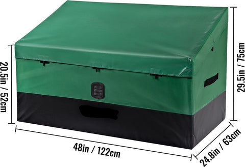Opbergbox Tuin - Tuinkussenbox - Tuinkist - Kussendoos - Weersbestendig - Waterdicht - 870L - 147x86x108x77 cm - Tuinbox - Groen