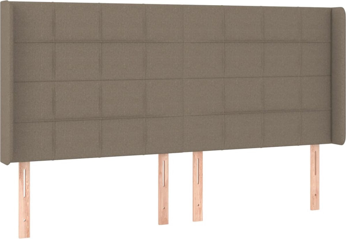 183x16x118/128 cm - Taupe Hoofdboard - Led Hoofdbord - Hoofdkussen - Beddecoratie - Slaapkamers